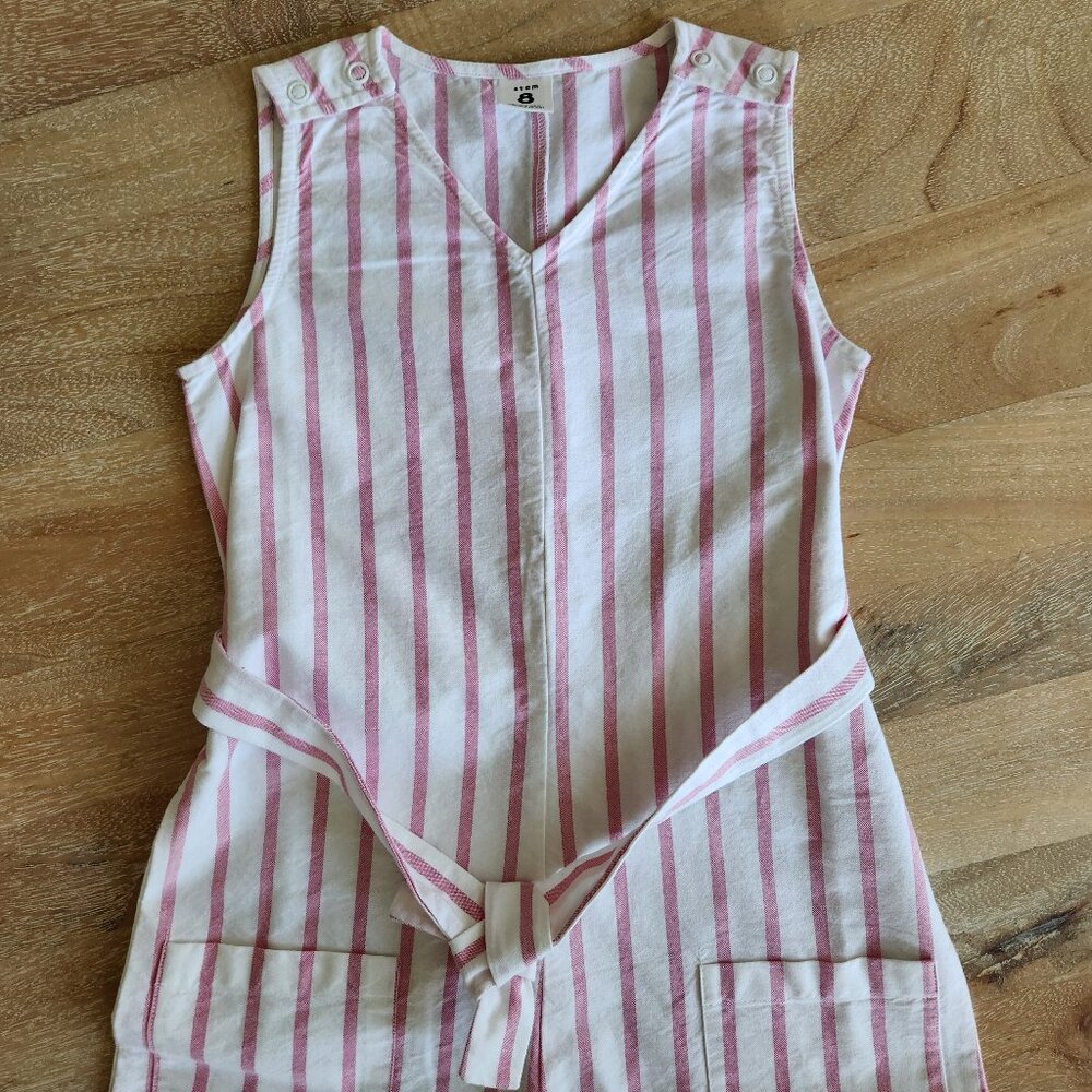 Nordstrom Pink and White Striped Girls Romper